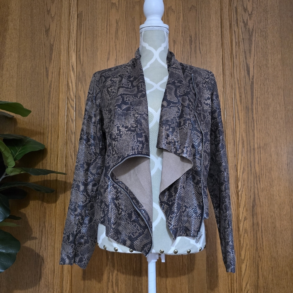 Blank NYC Stretch Snake Print Jacket/Blazer